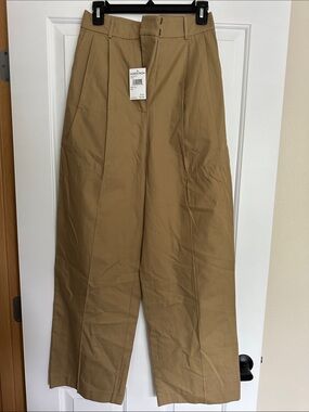 Wayf Wide-Leg Chinos in Tan